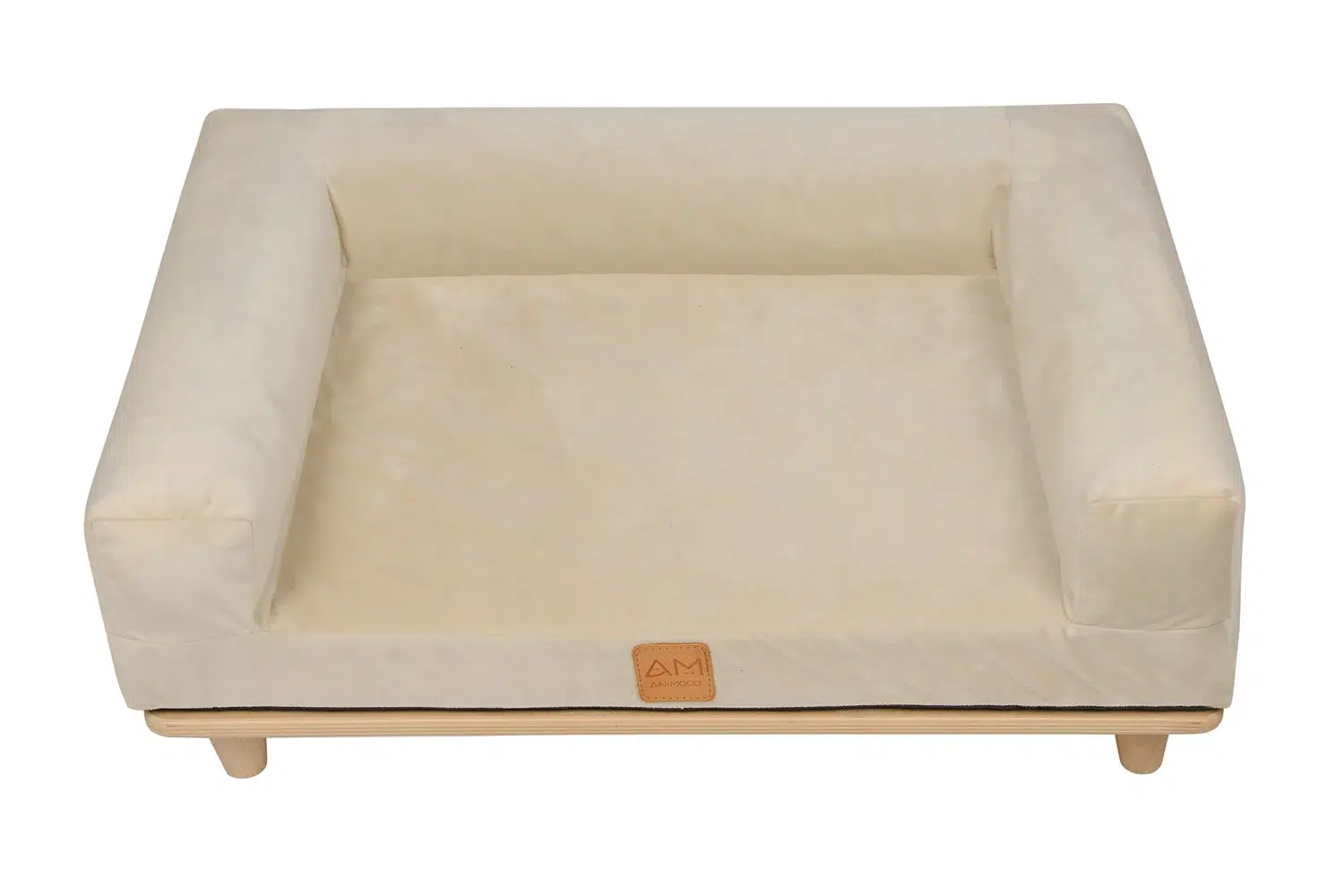 Canapé en bois en velours – SONYA